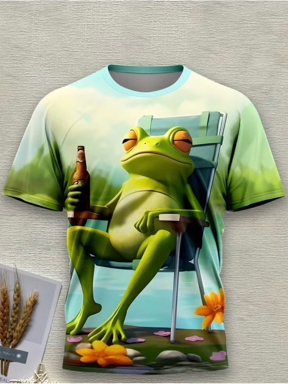 Novelty Men's 3D Print Fashion T-Shirt - large